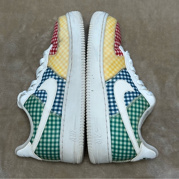 Nike Air Force 1 Low SQ Primary Gingham BV4891-100 Size 8 - Picture 6 of 16